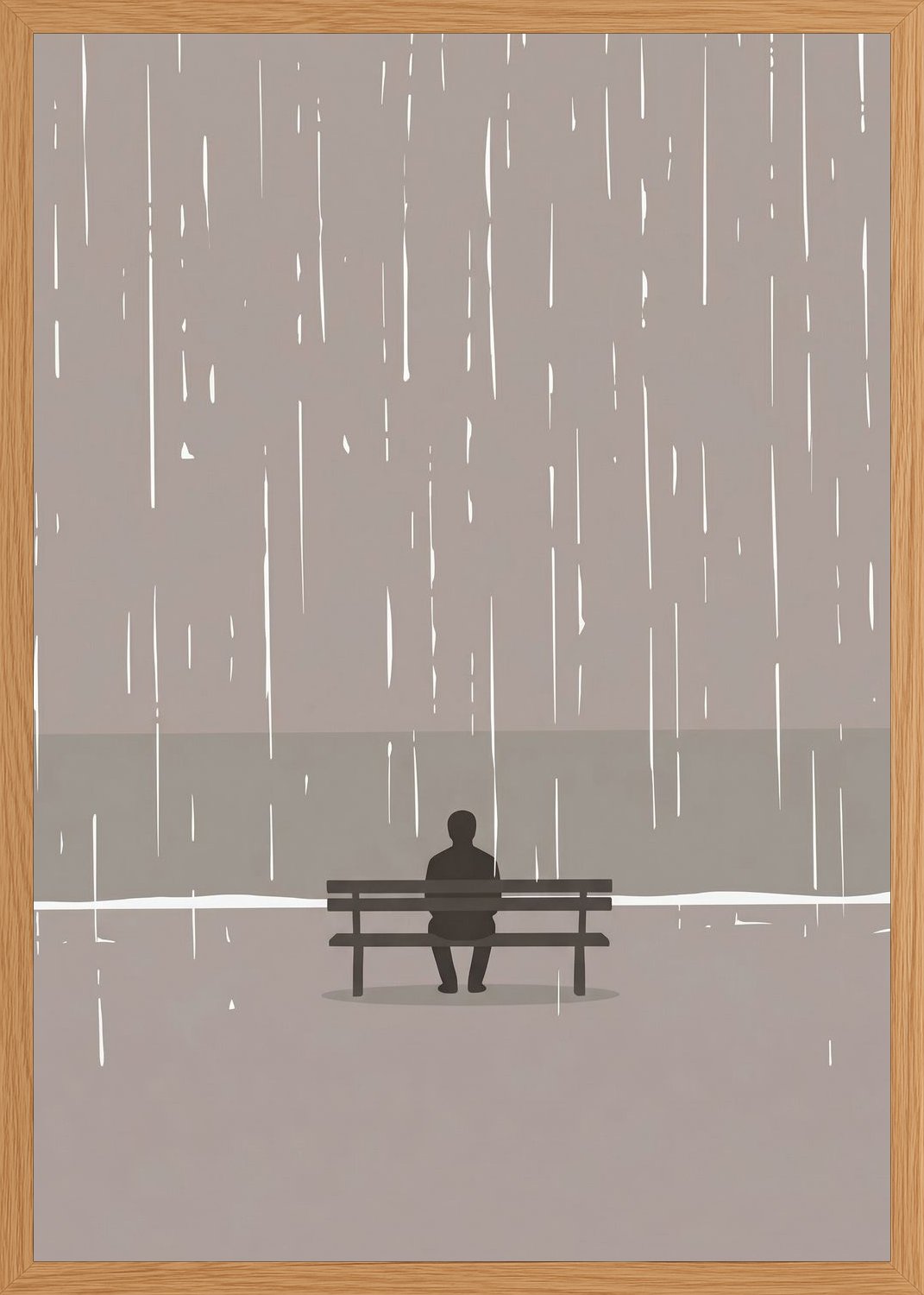 Poster in oak frame