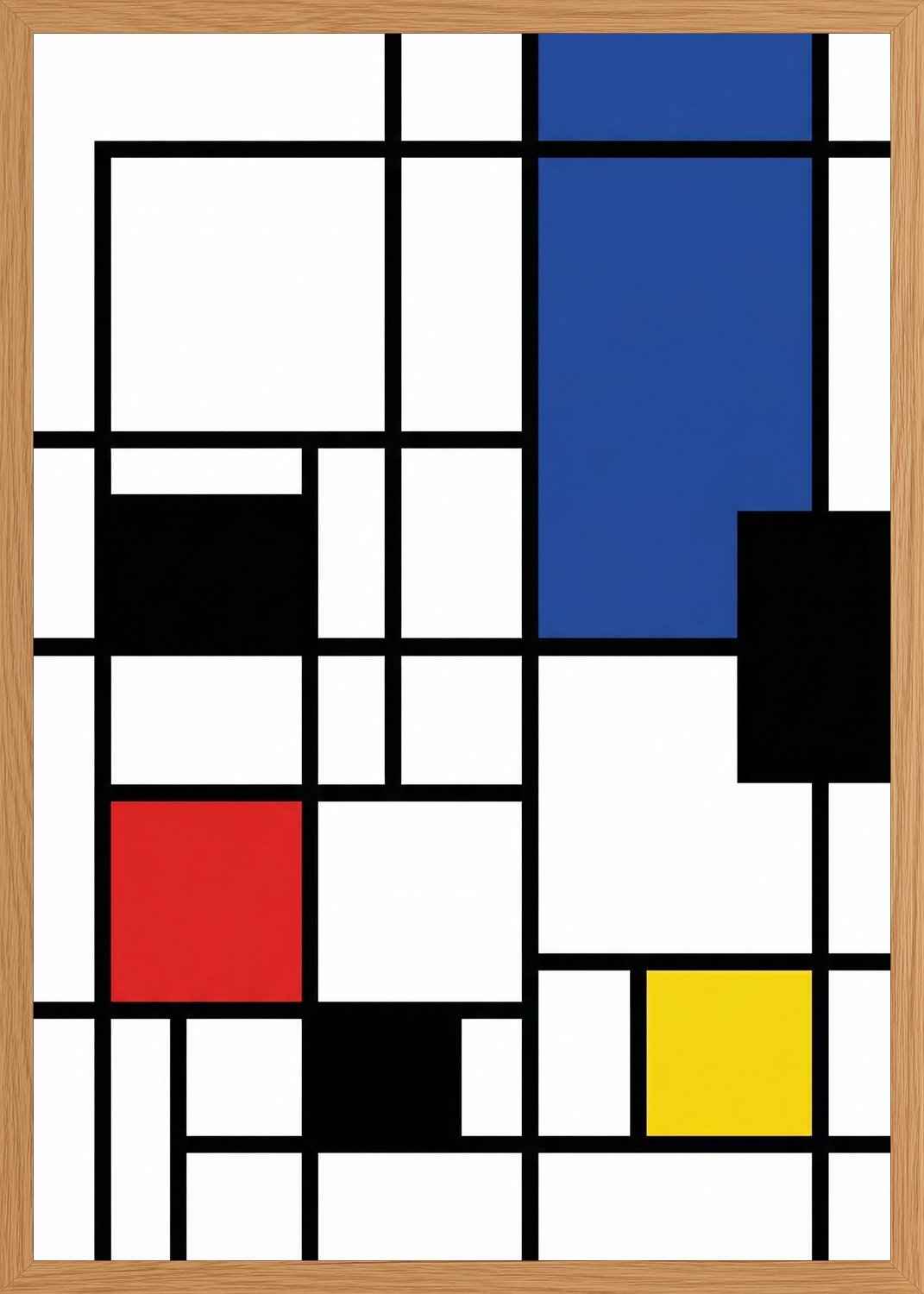 Poster in oak frame