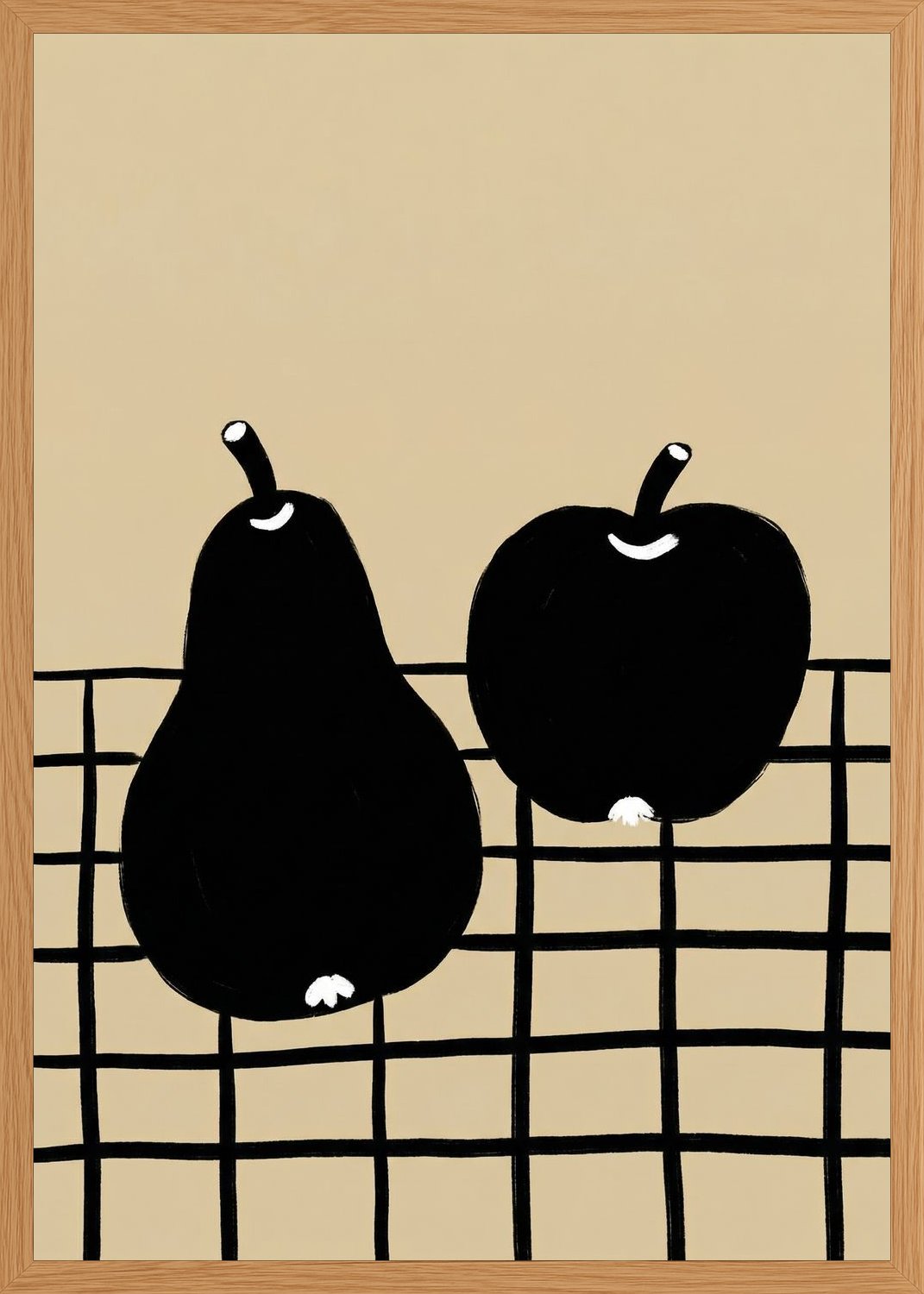 Poster in oak frame