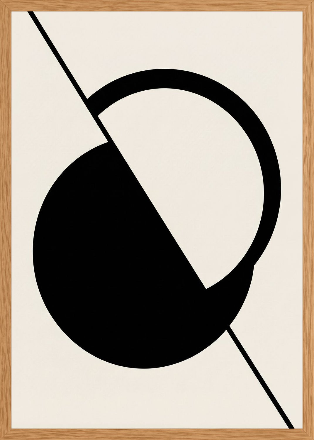 Poster in oak frame