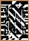 Poster in oak frame
