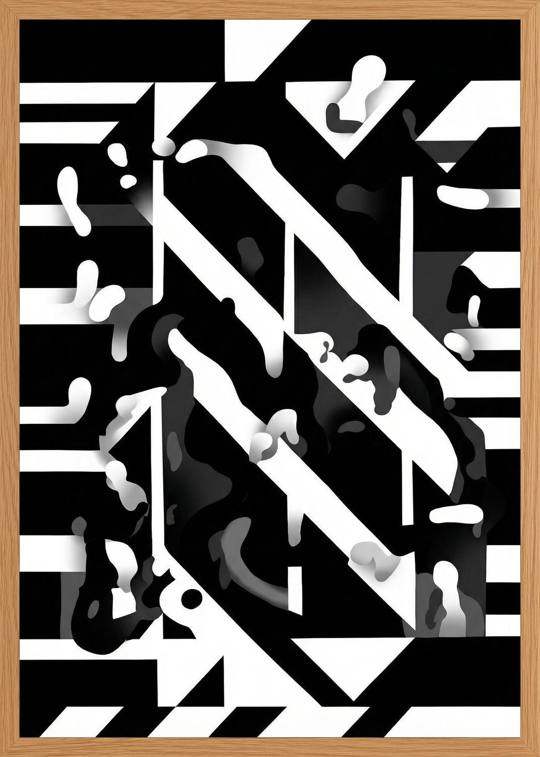 Poster in oak frame