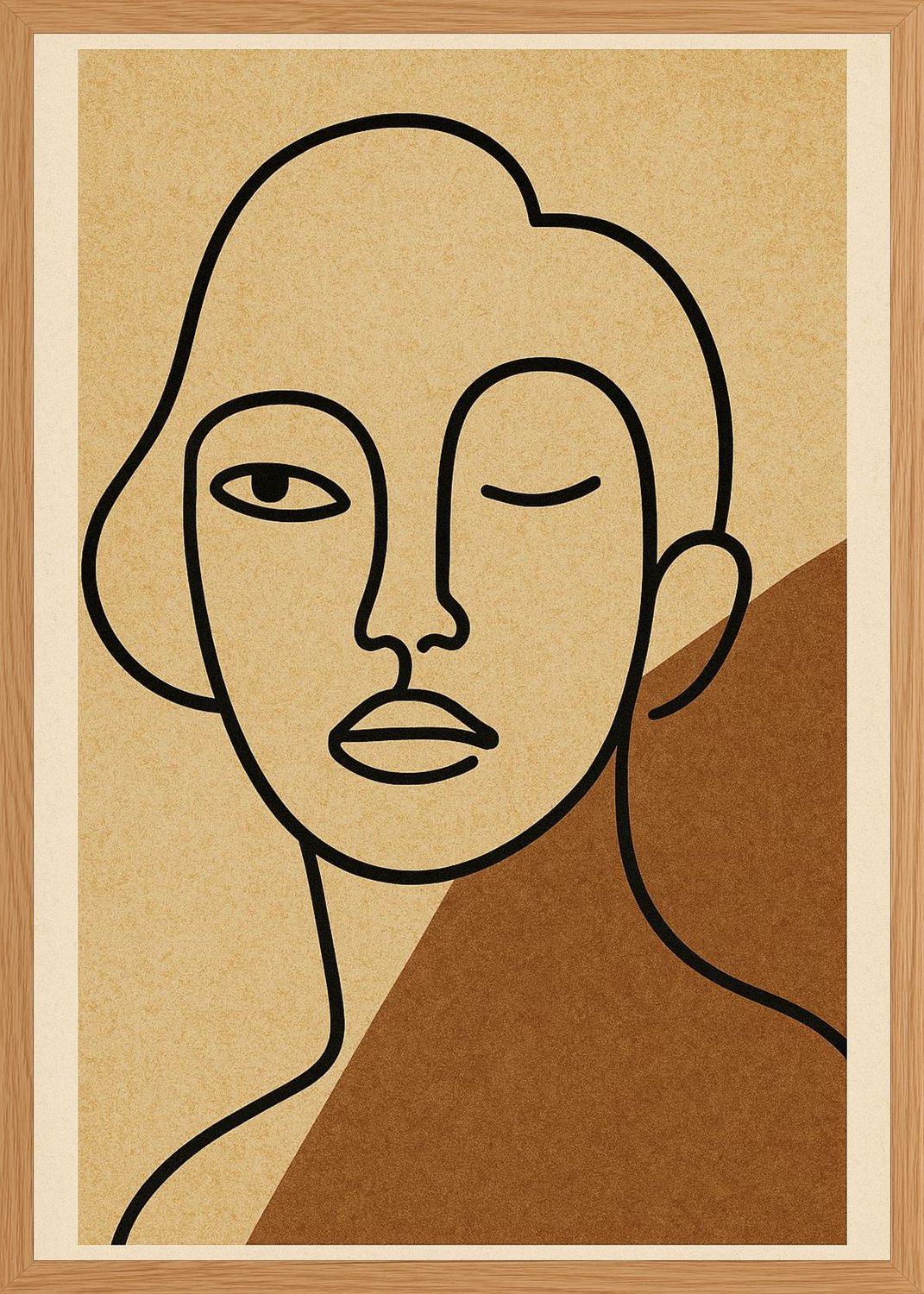 Poster in oak frame