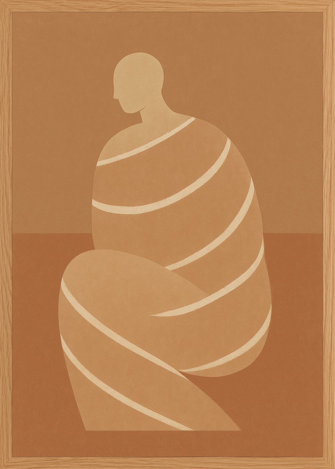 Poster in oak frame