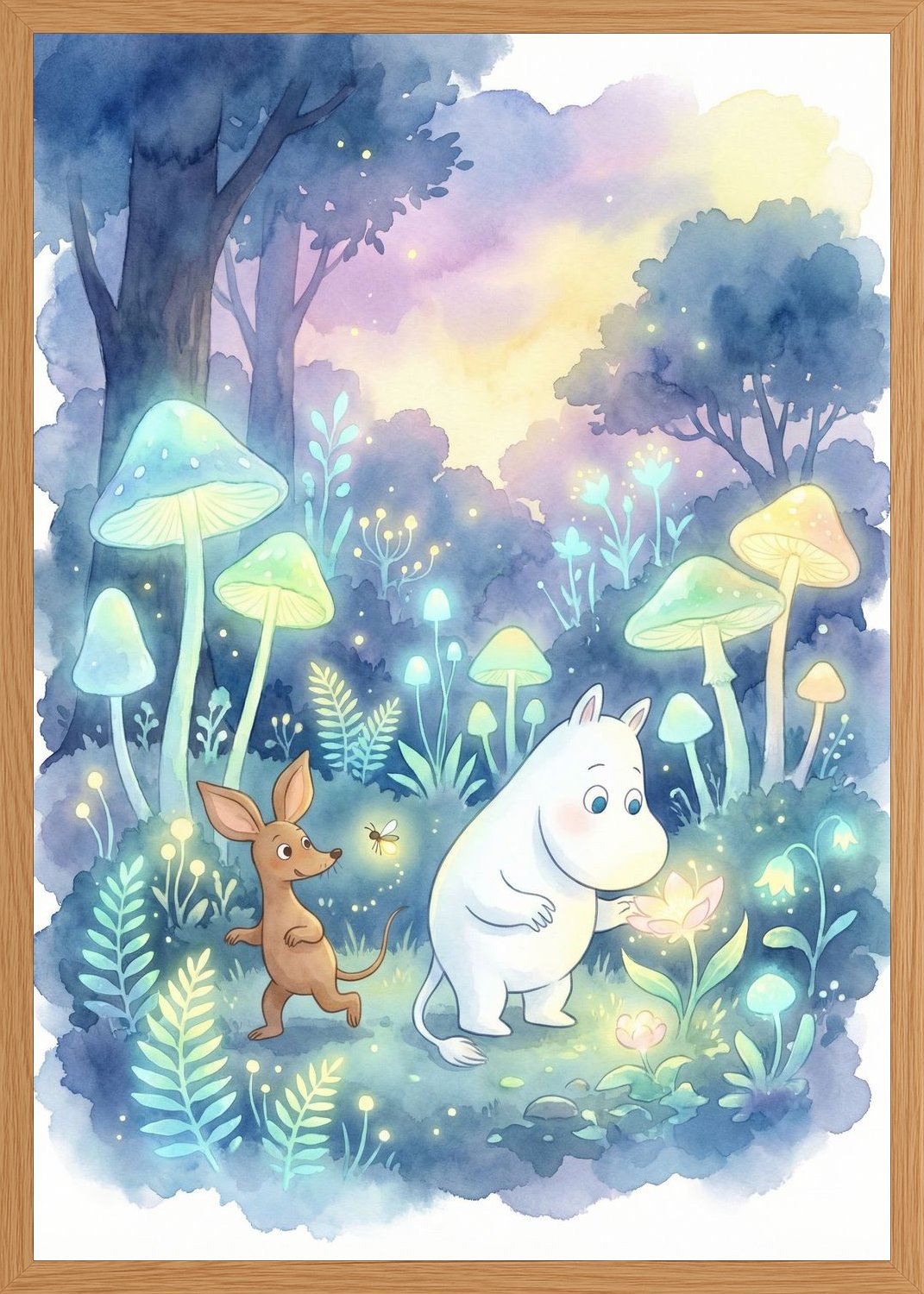 Poster in oak frame