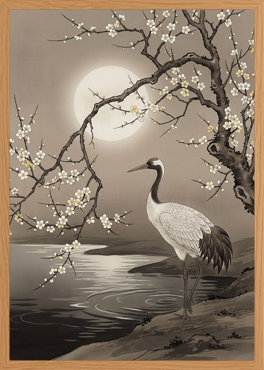 Poster in oak frame