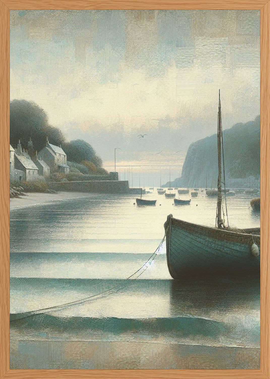 Poster in oak frame