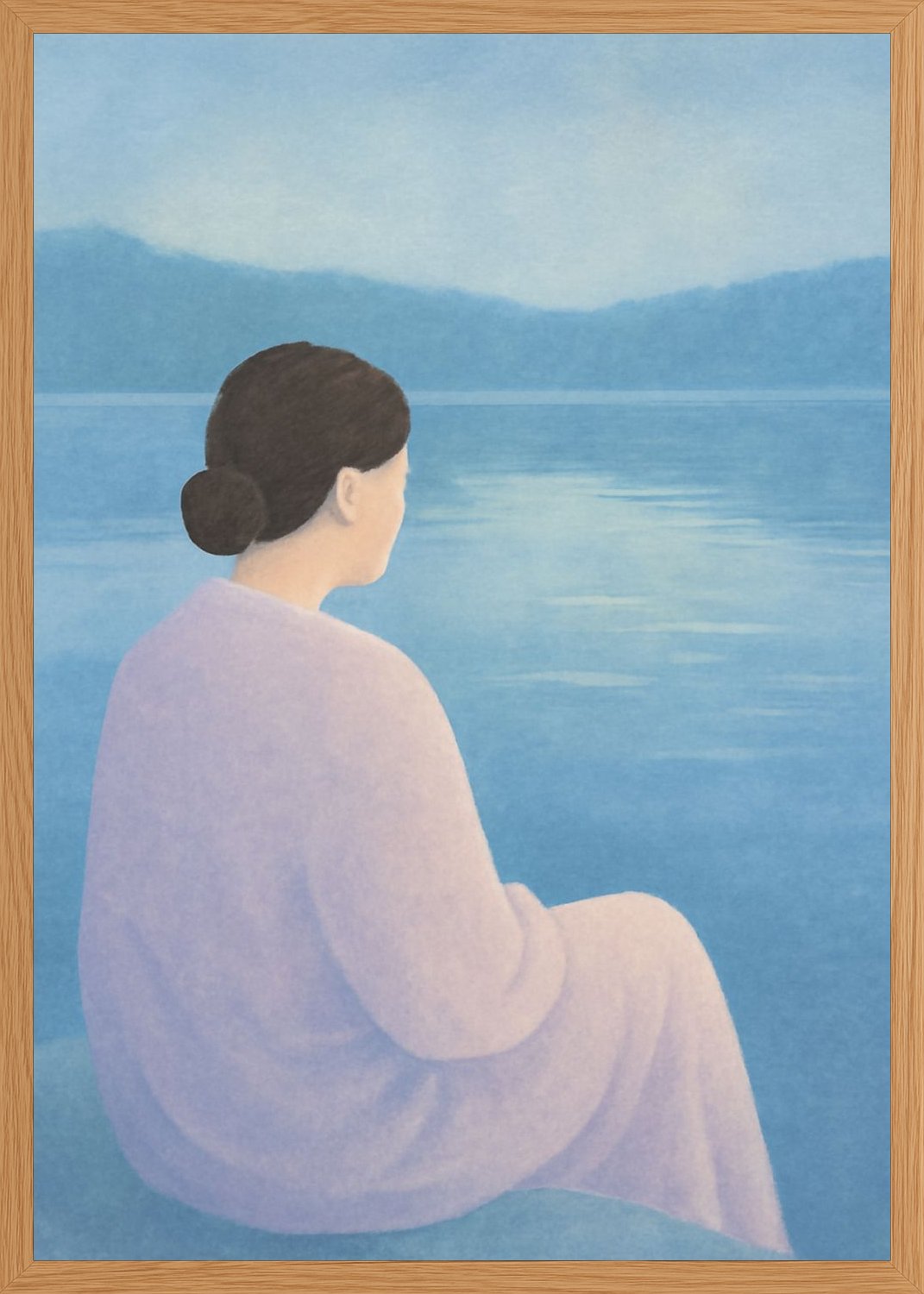 Poster in oak frame