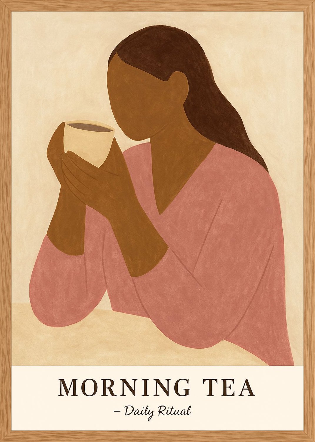 Poster in oak frame