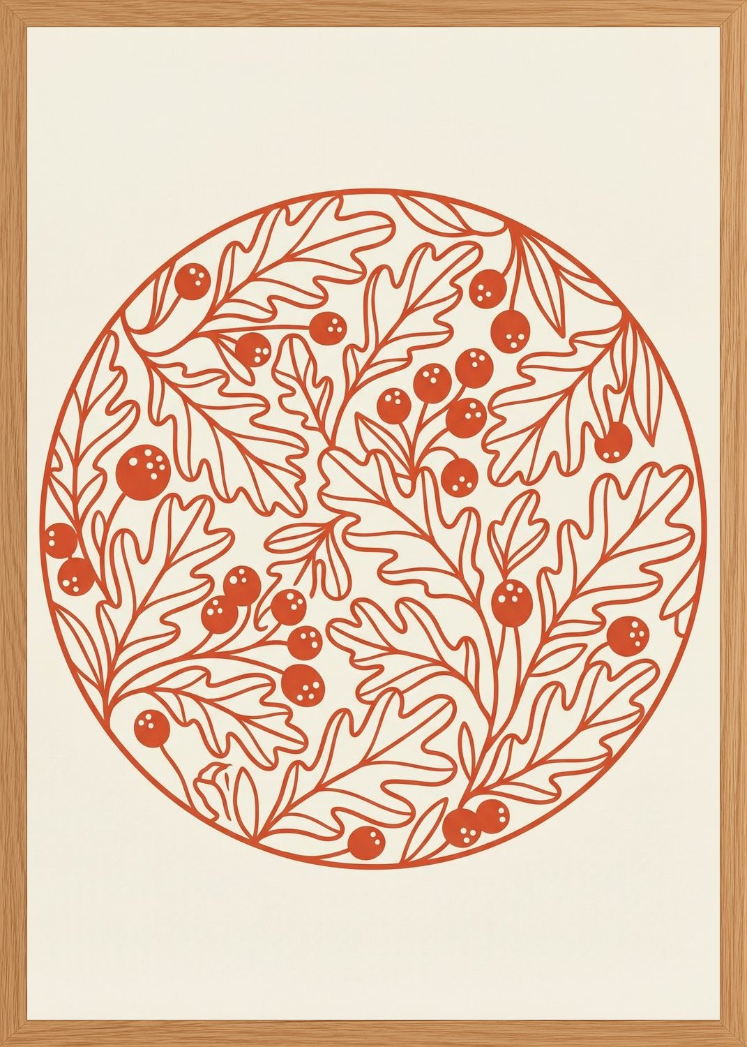 Poster in oak frame