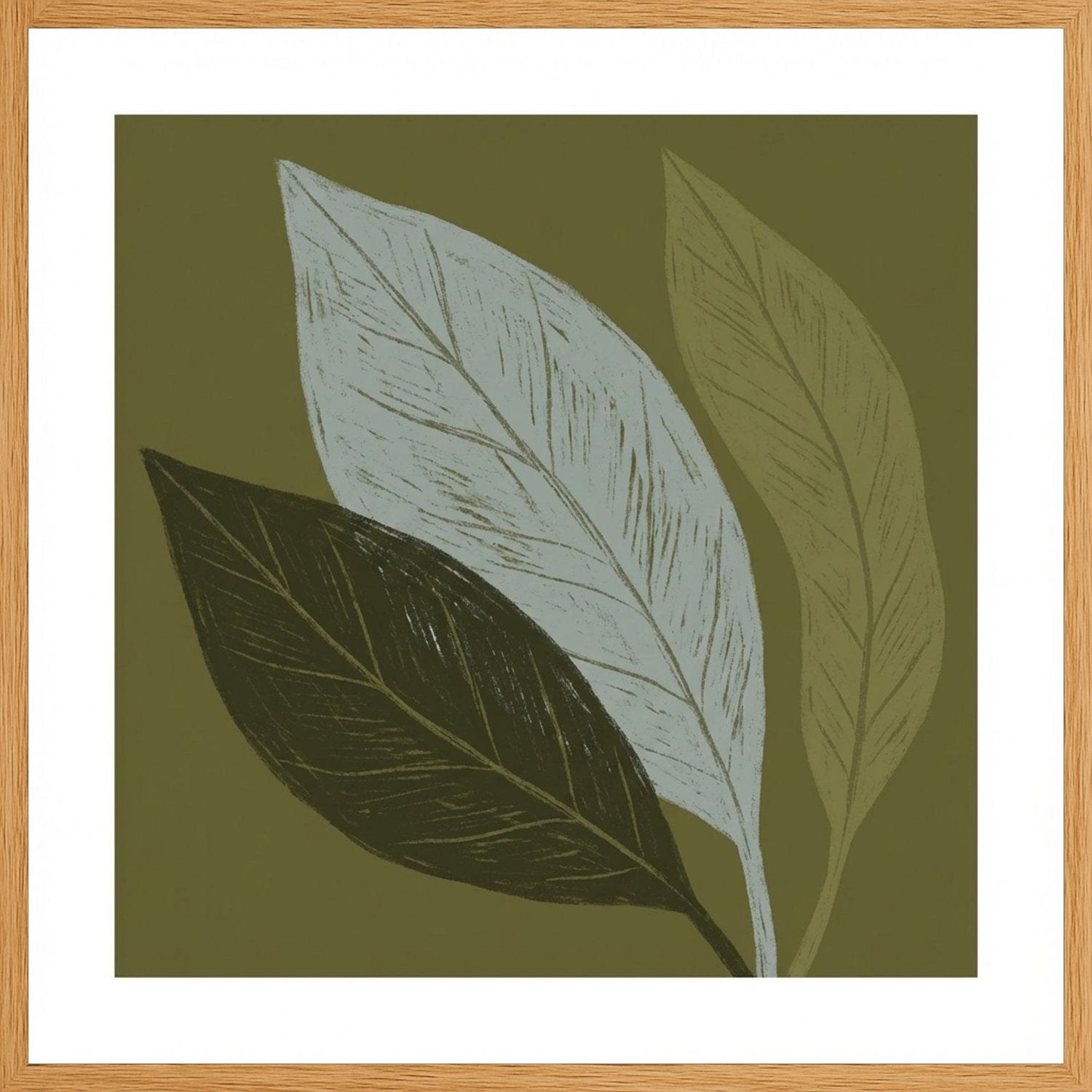 Poster in oak frame