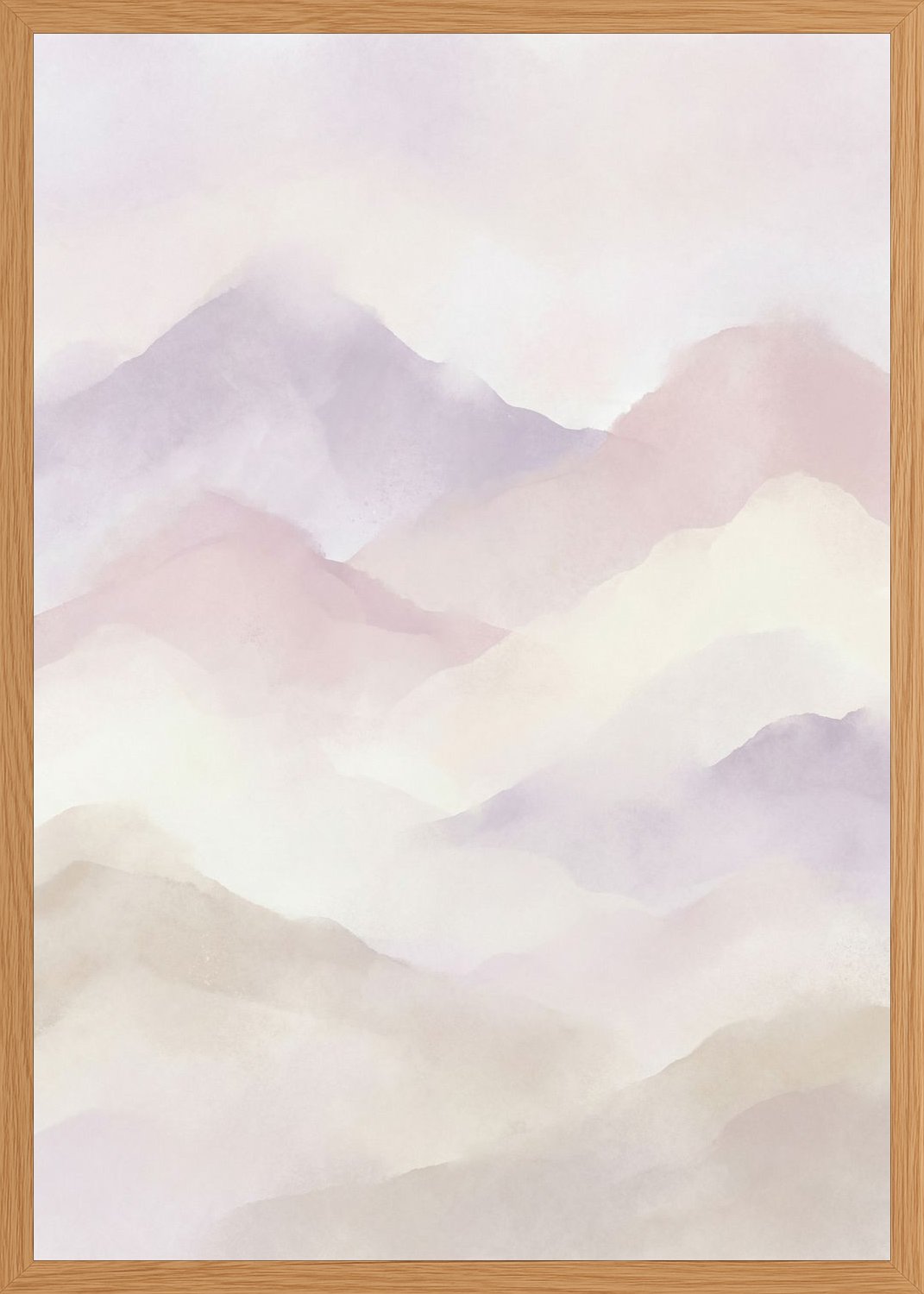 Poster in oak frame