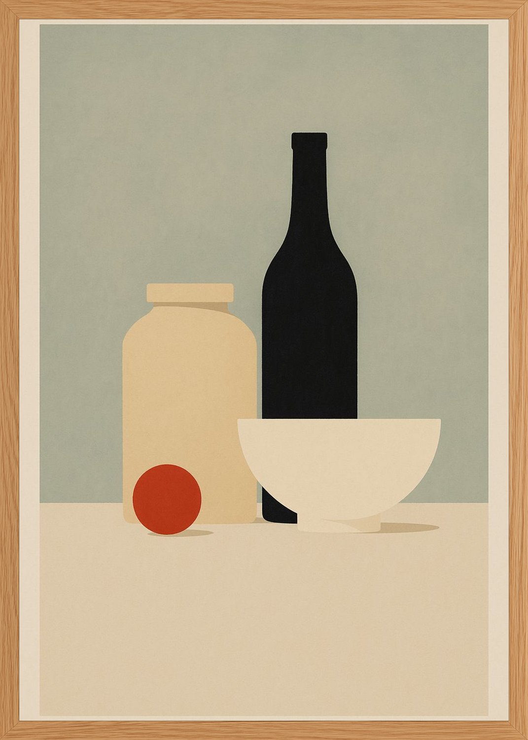 Poster in oak frame