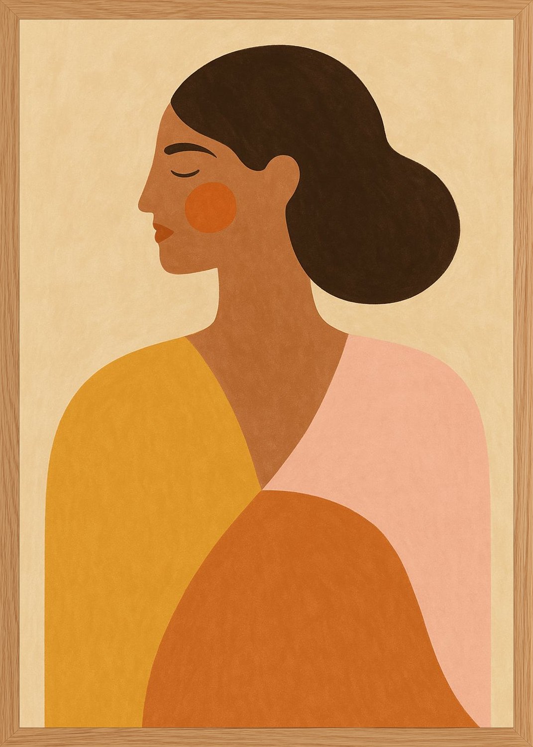 Poster in oak frame