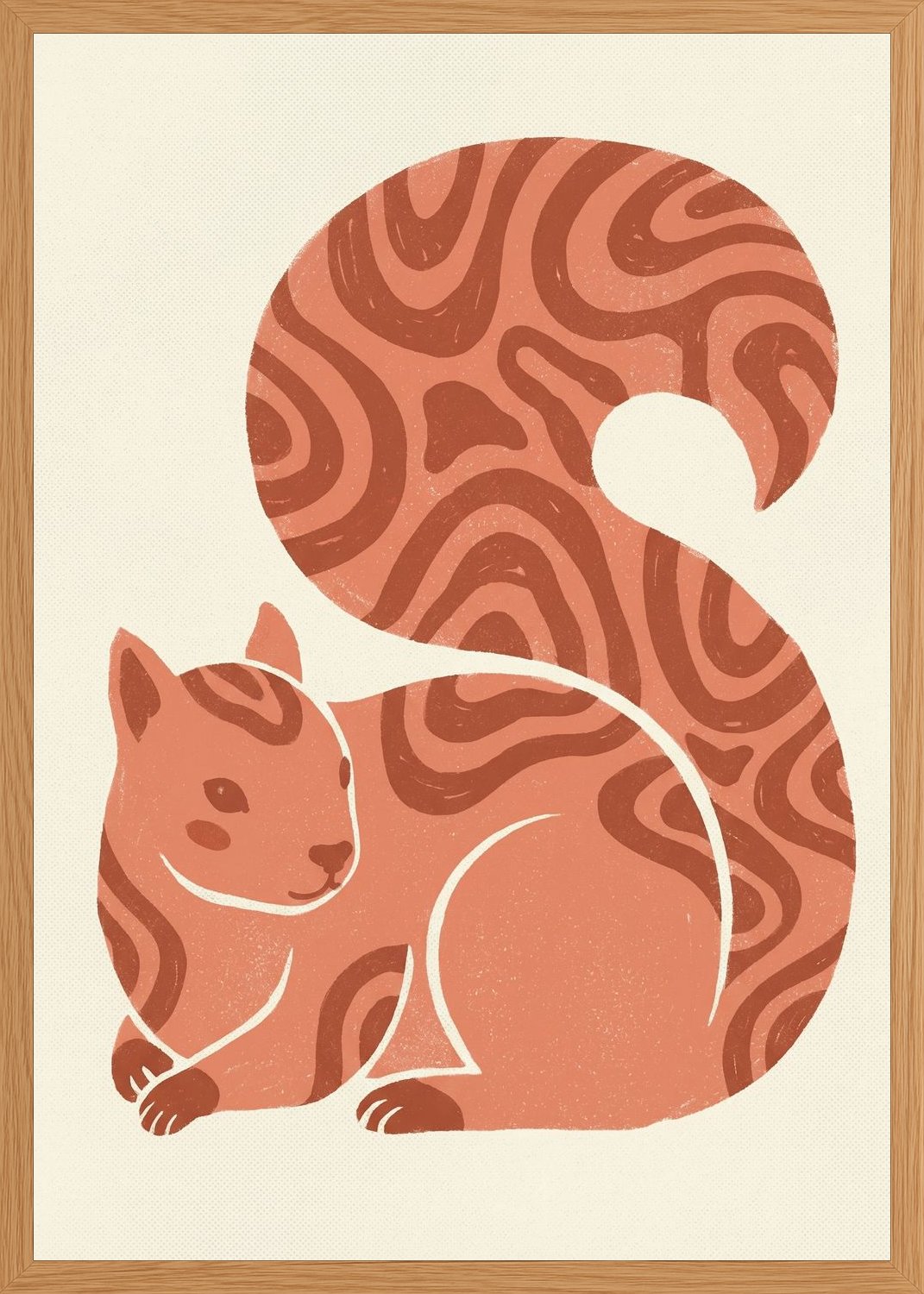 Poster in oak frame