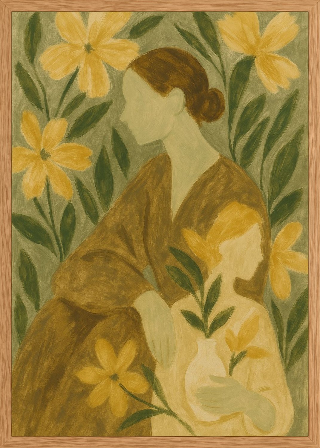 Poster in oak frame