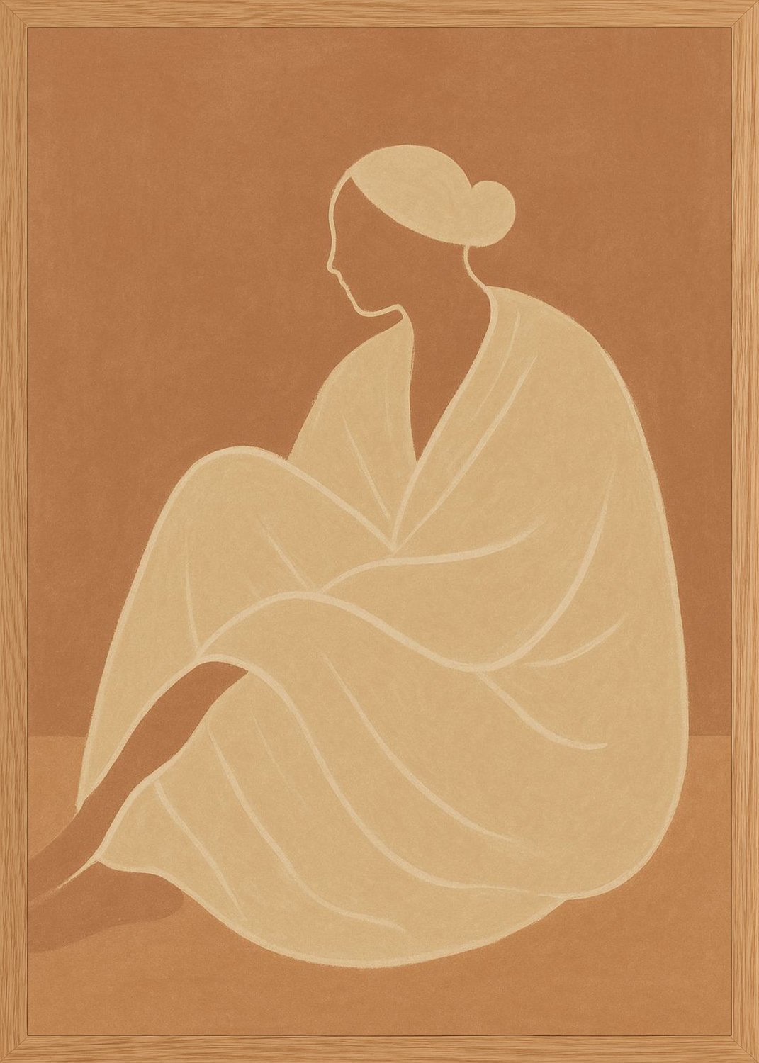 Poster in oak frame