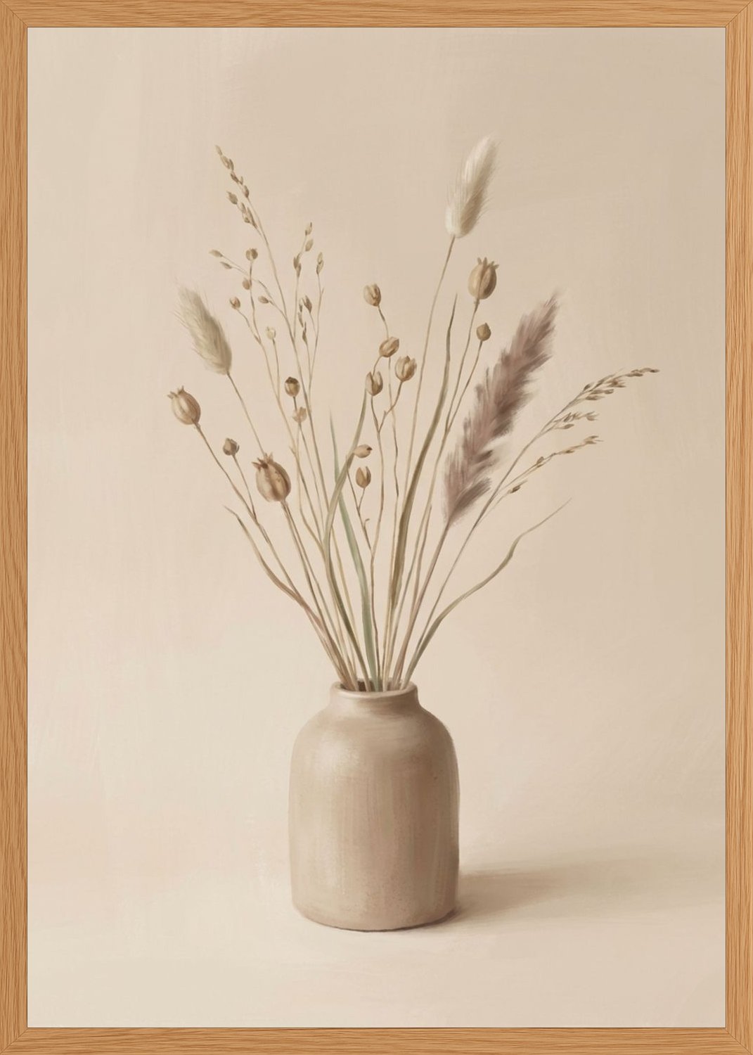 Poster in oak frame