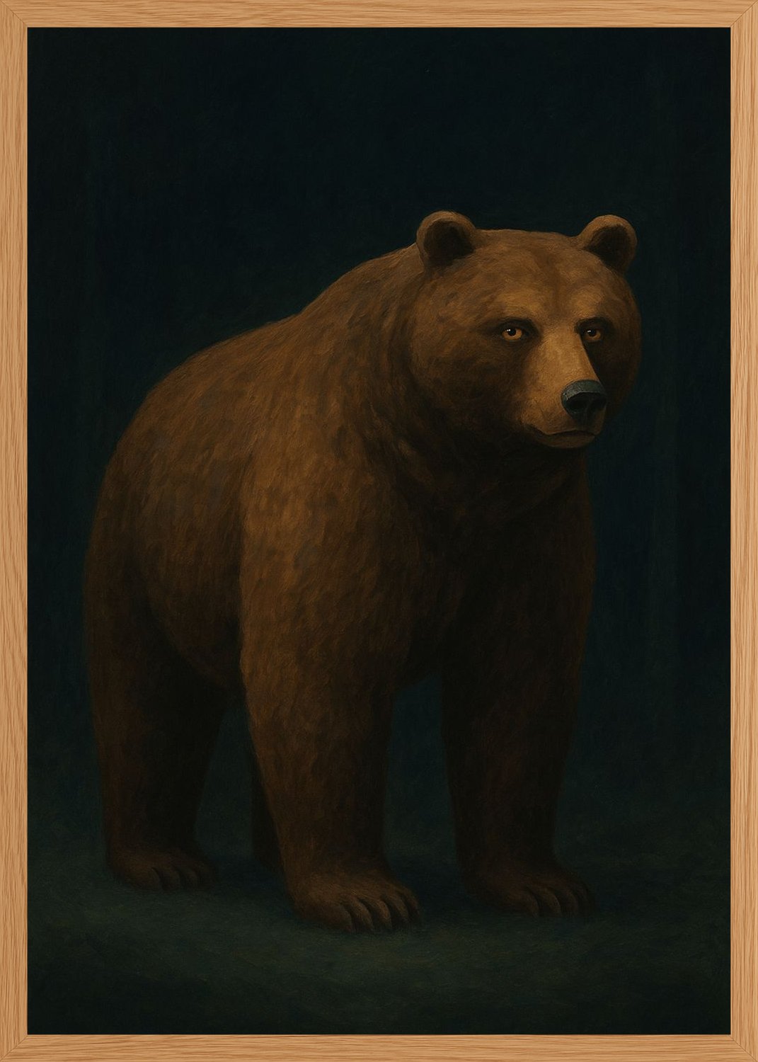 Poster in oak frame