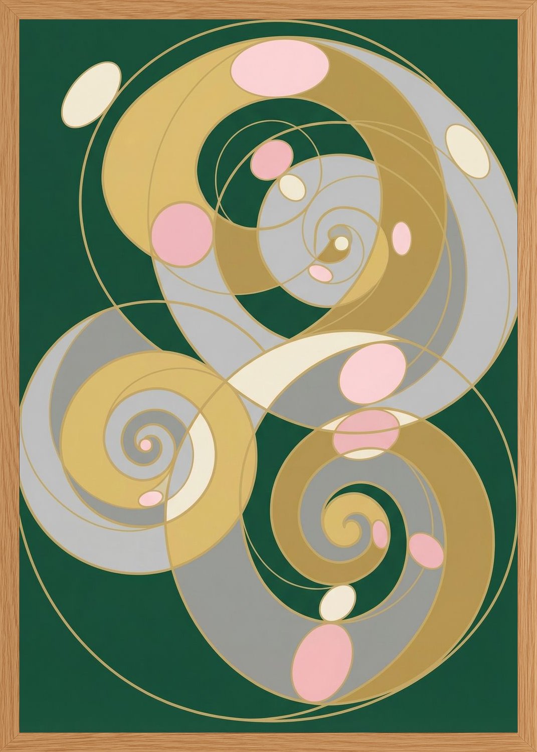 Poster in oak frame
