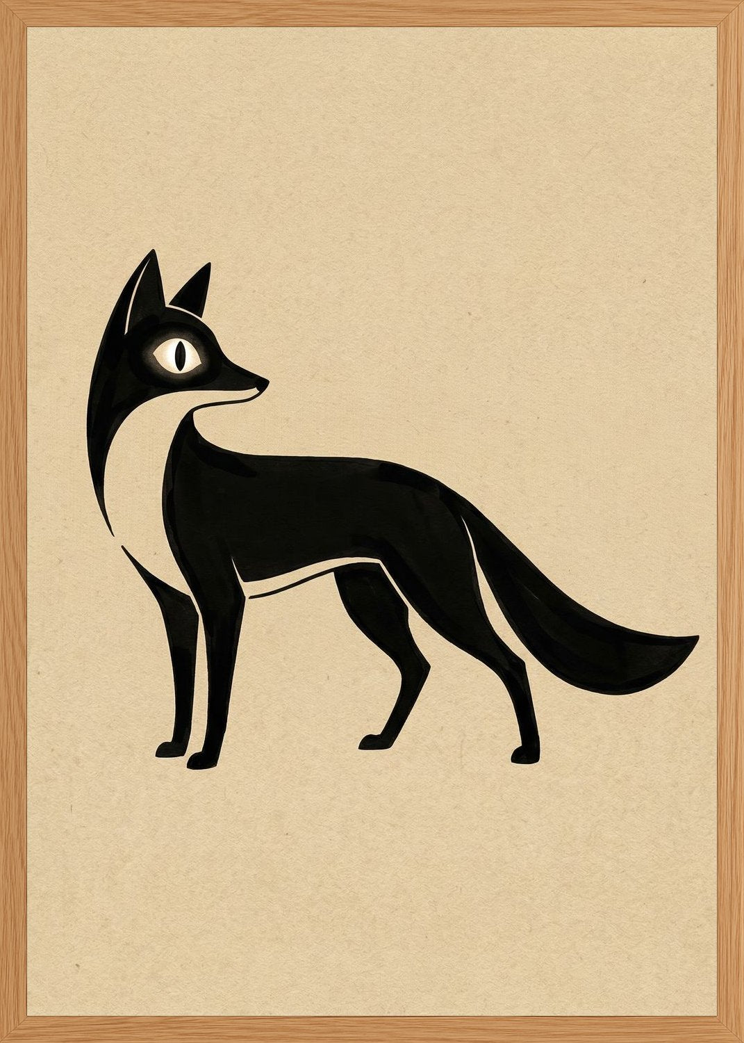 Poster in oak frame