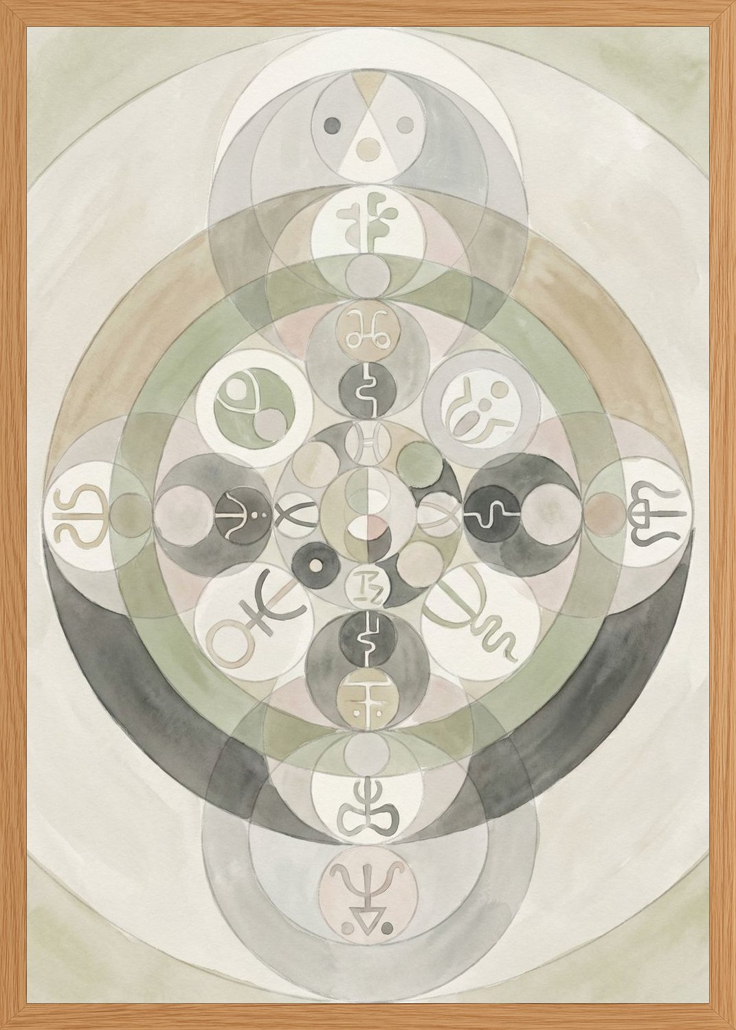 Poster in oak frame