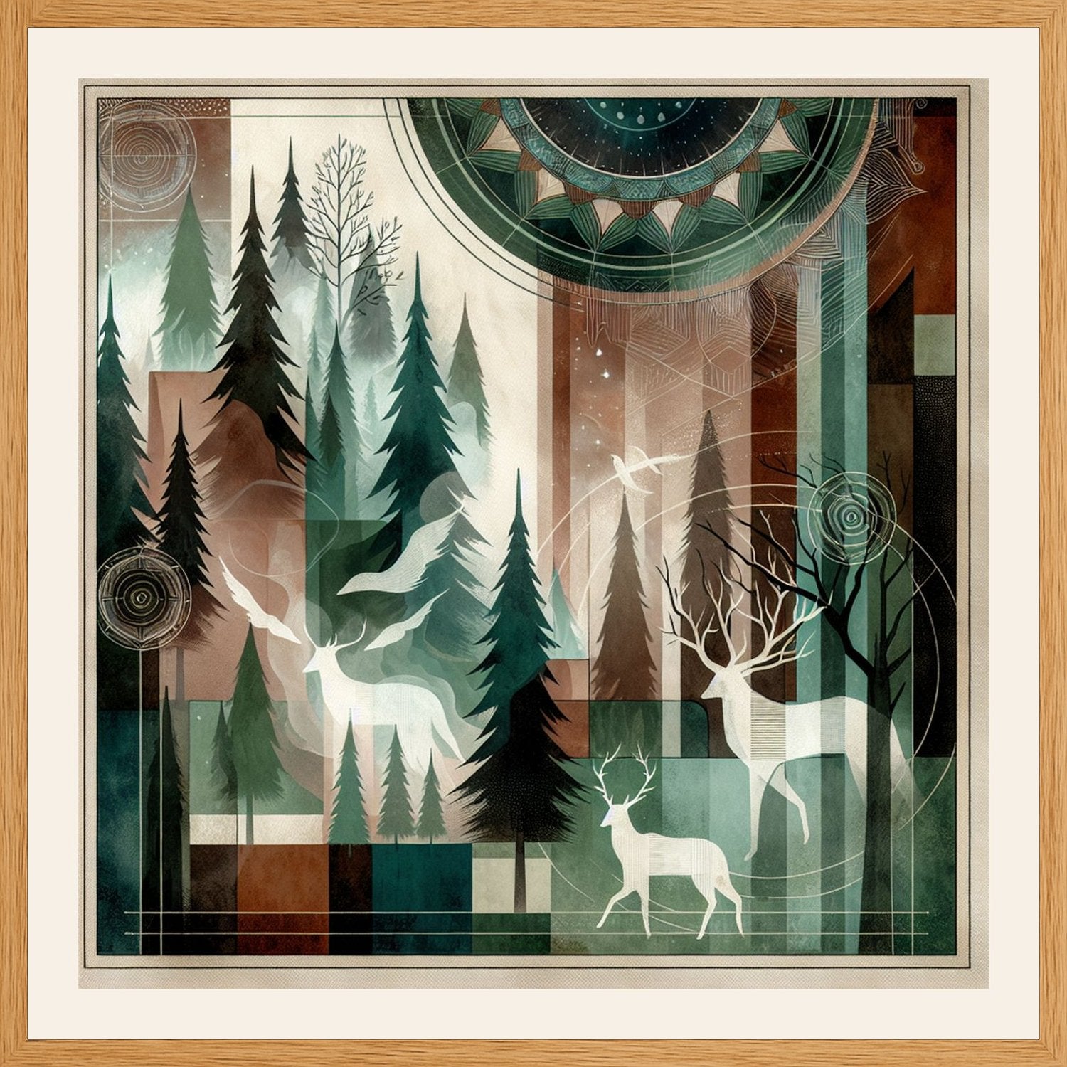 Poster in oak frame