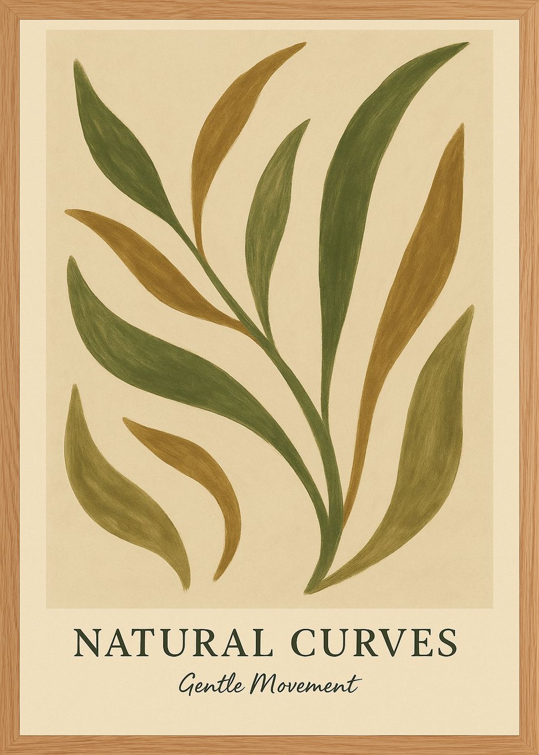 Poster in oak frame