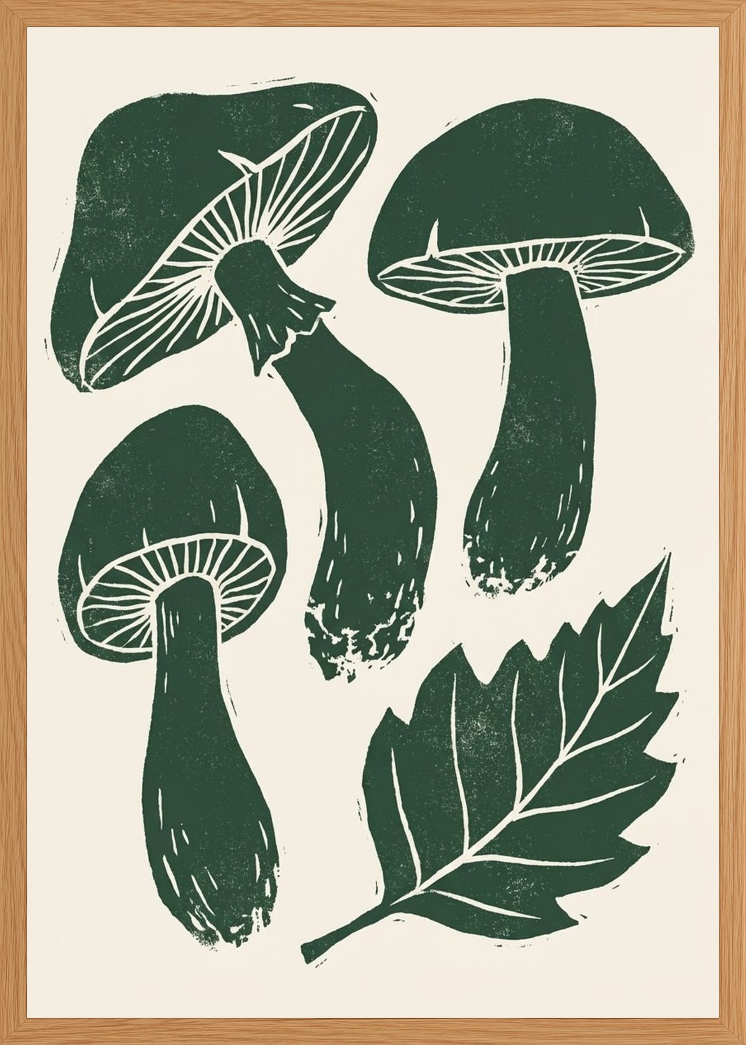 Poster in oak frame