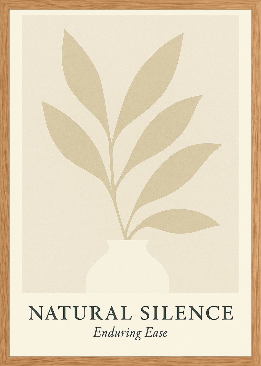 Poster in oak frame