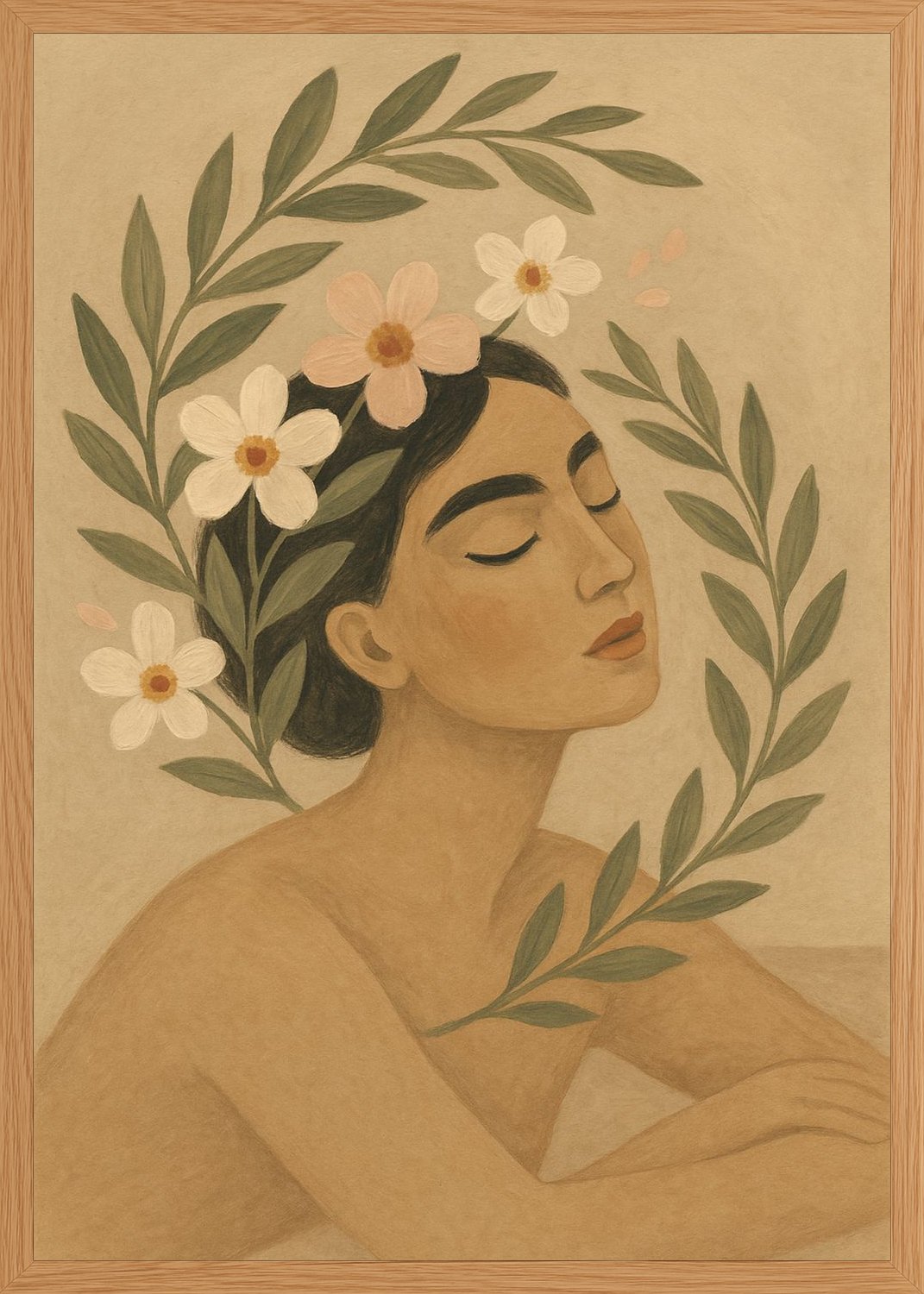 Poster in oak frame