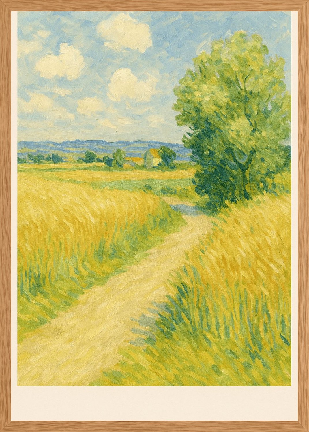 Poster in oak frame