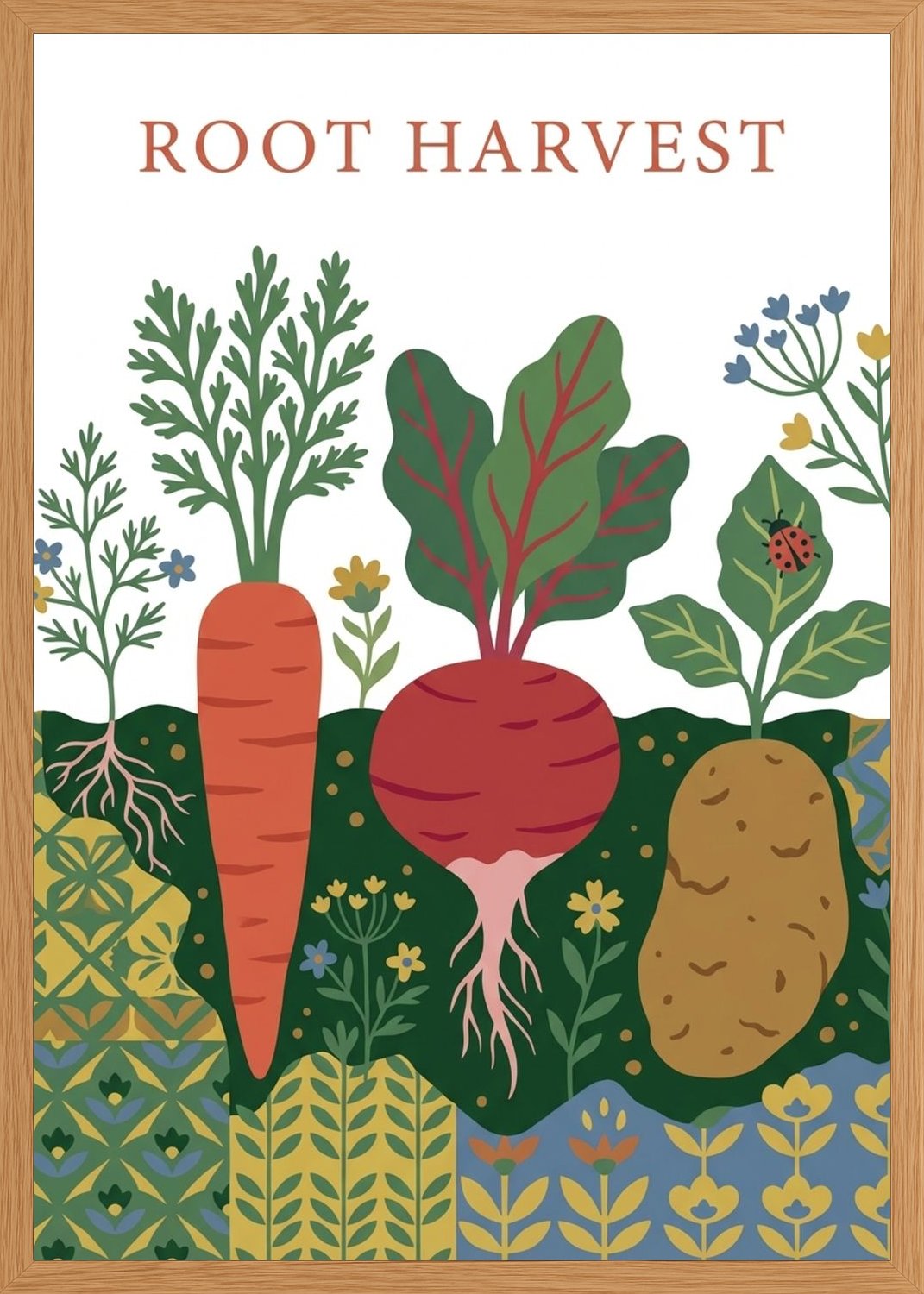 Poster in oak frame