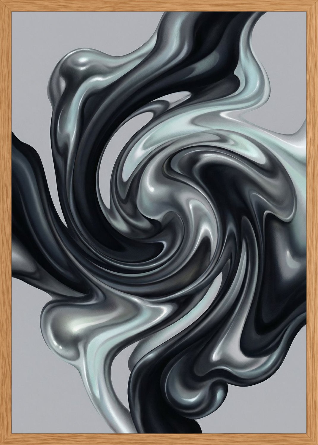 Poster in oak frame