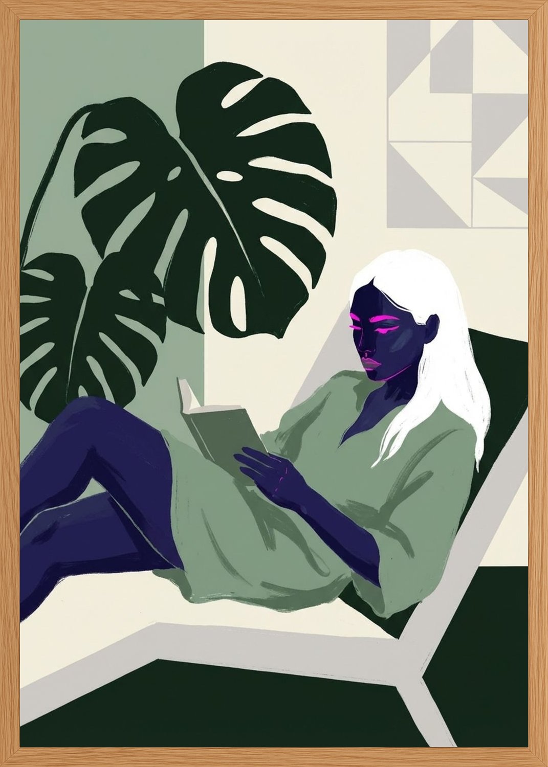 Poster in oak frame