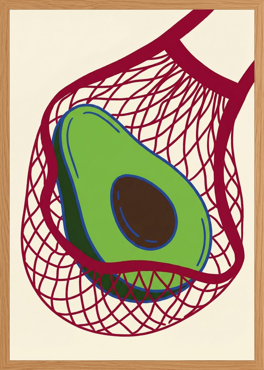 Poster in oak frame