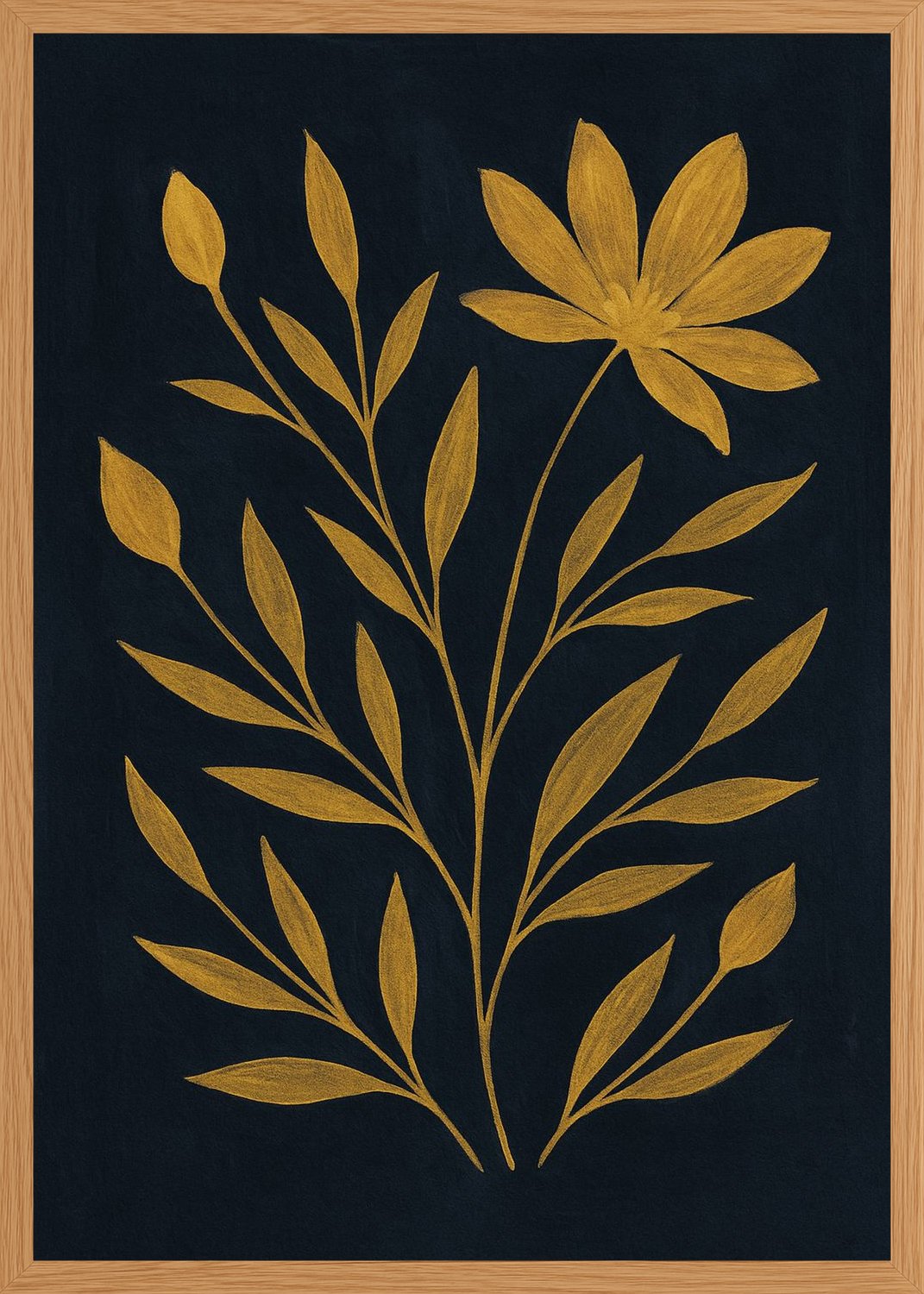 Poster in oak frame
