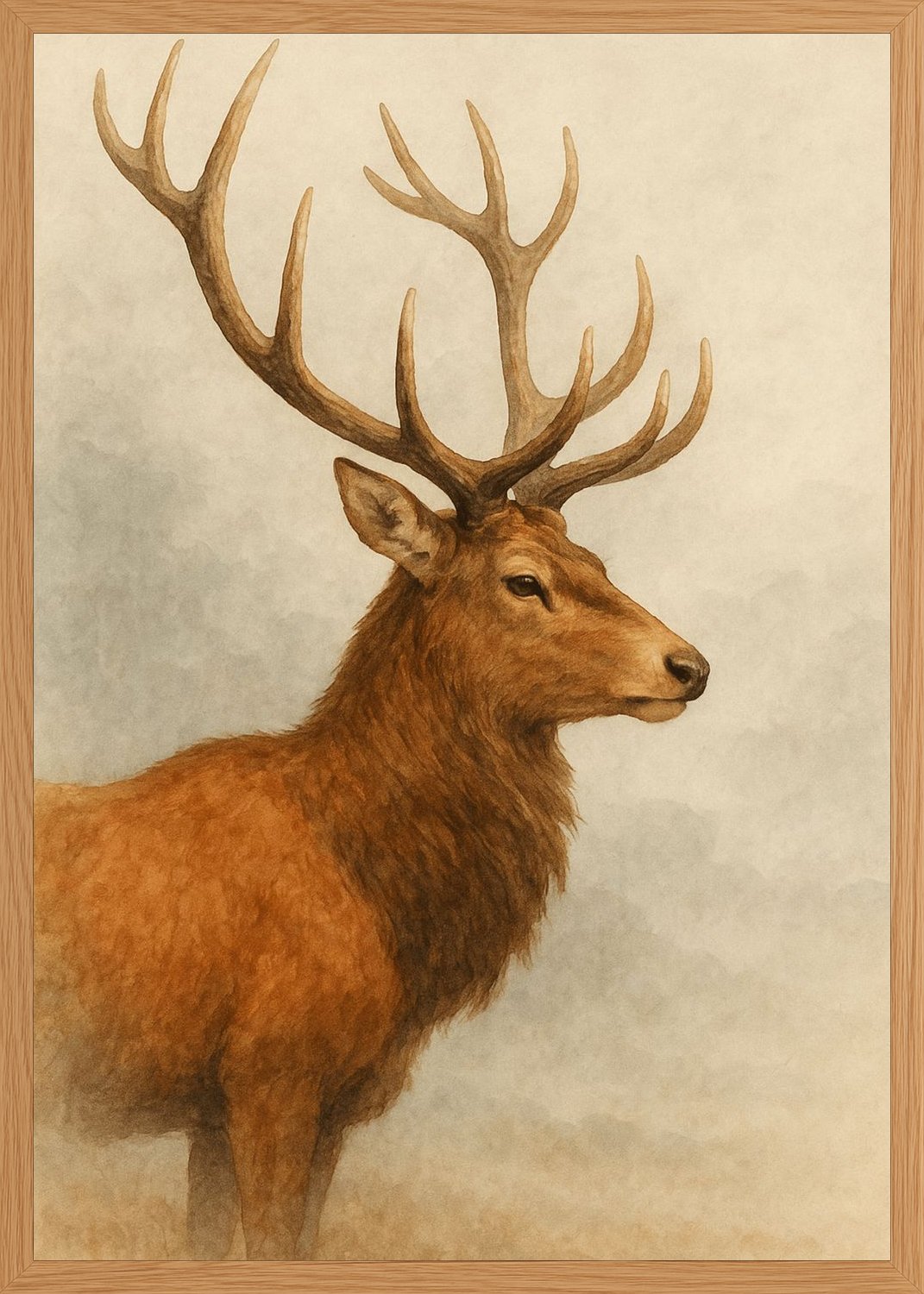 Poster in oak frame