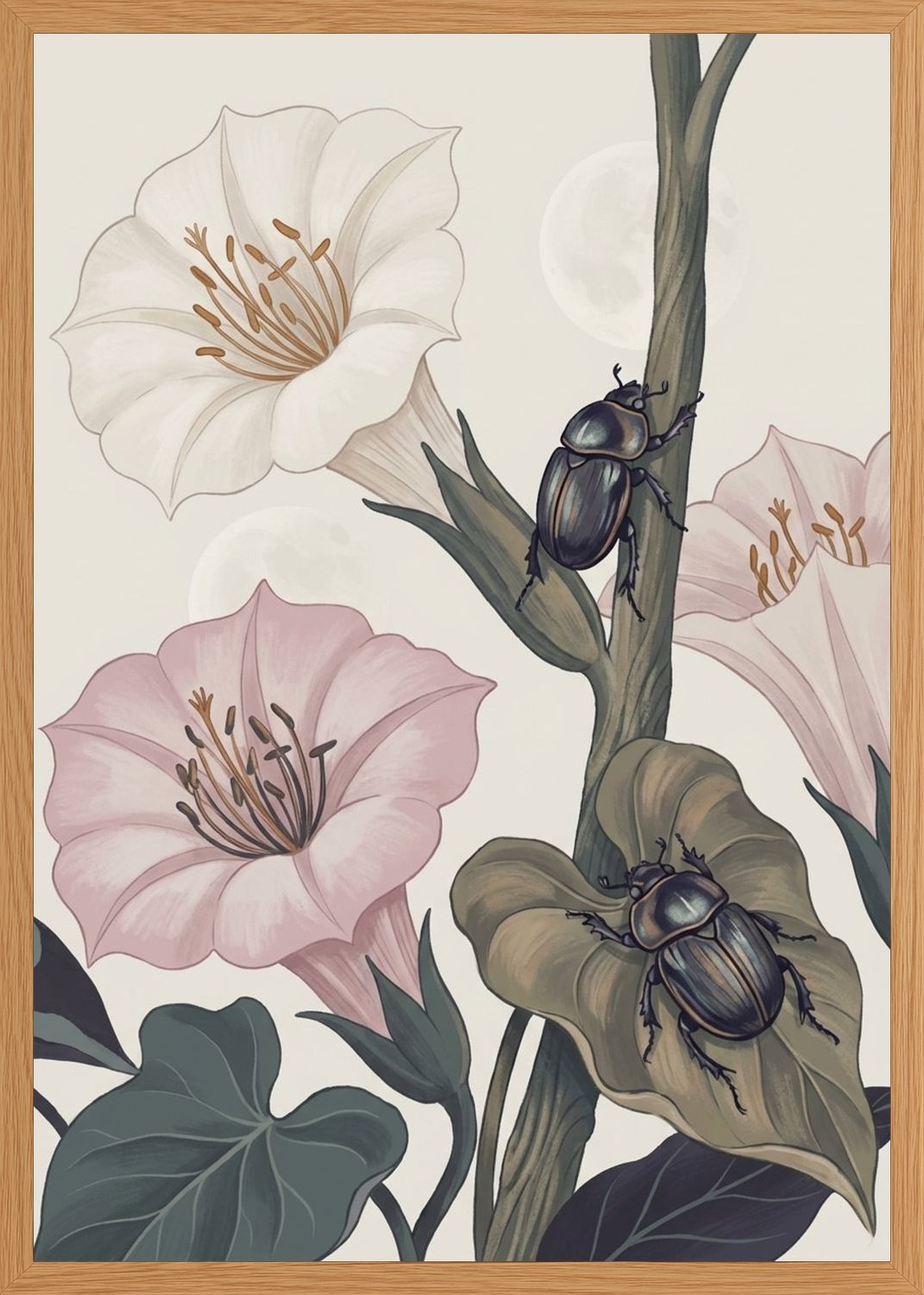 Poster in oak frame