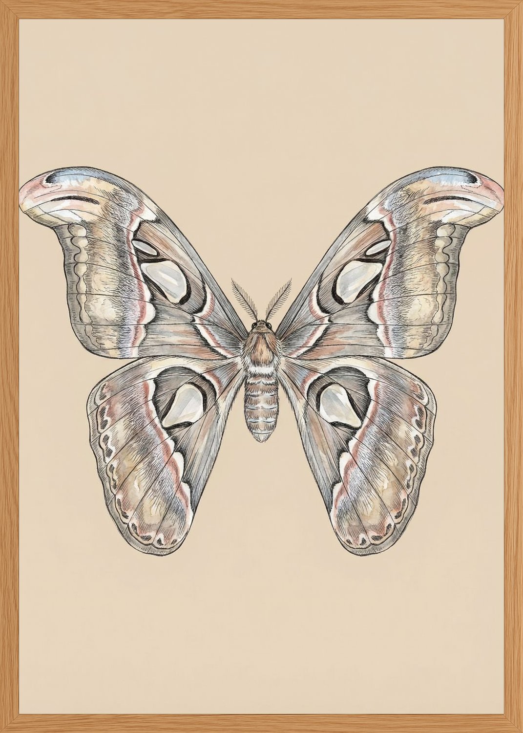 Poster in oak frame