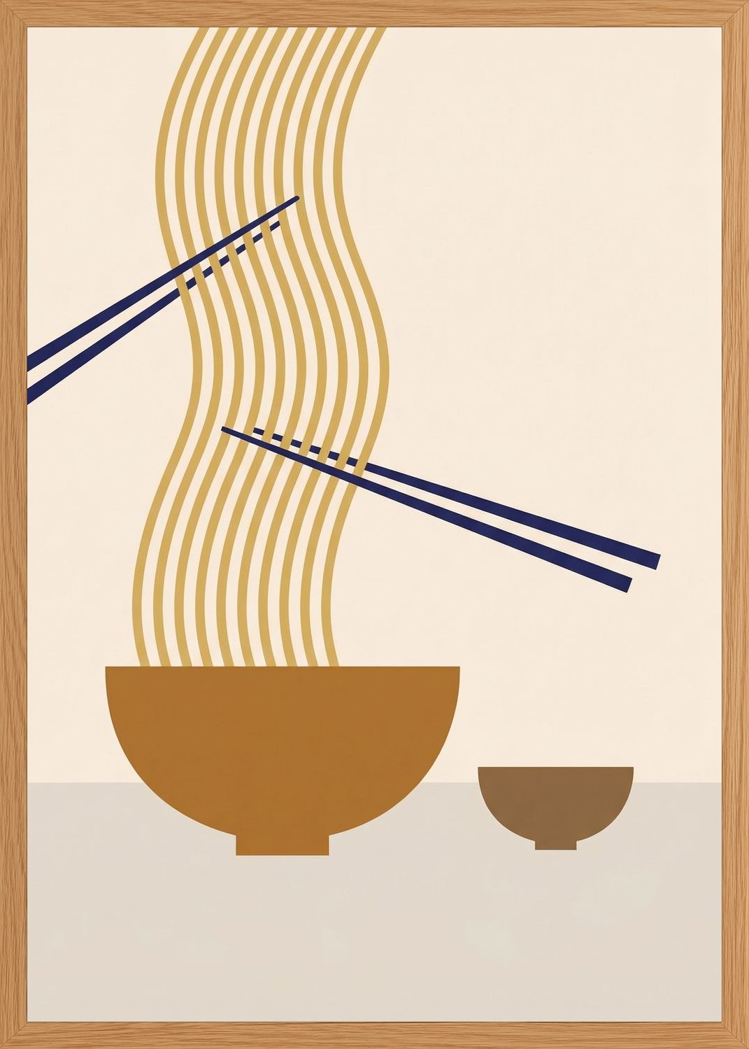 Poster in oak frame