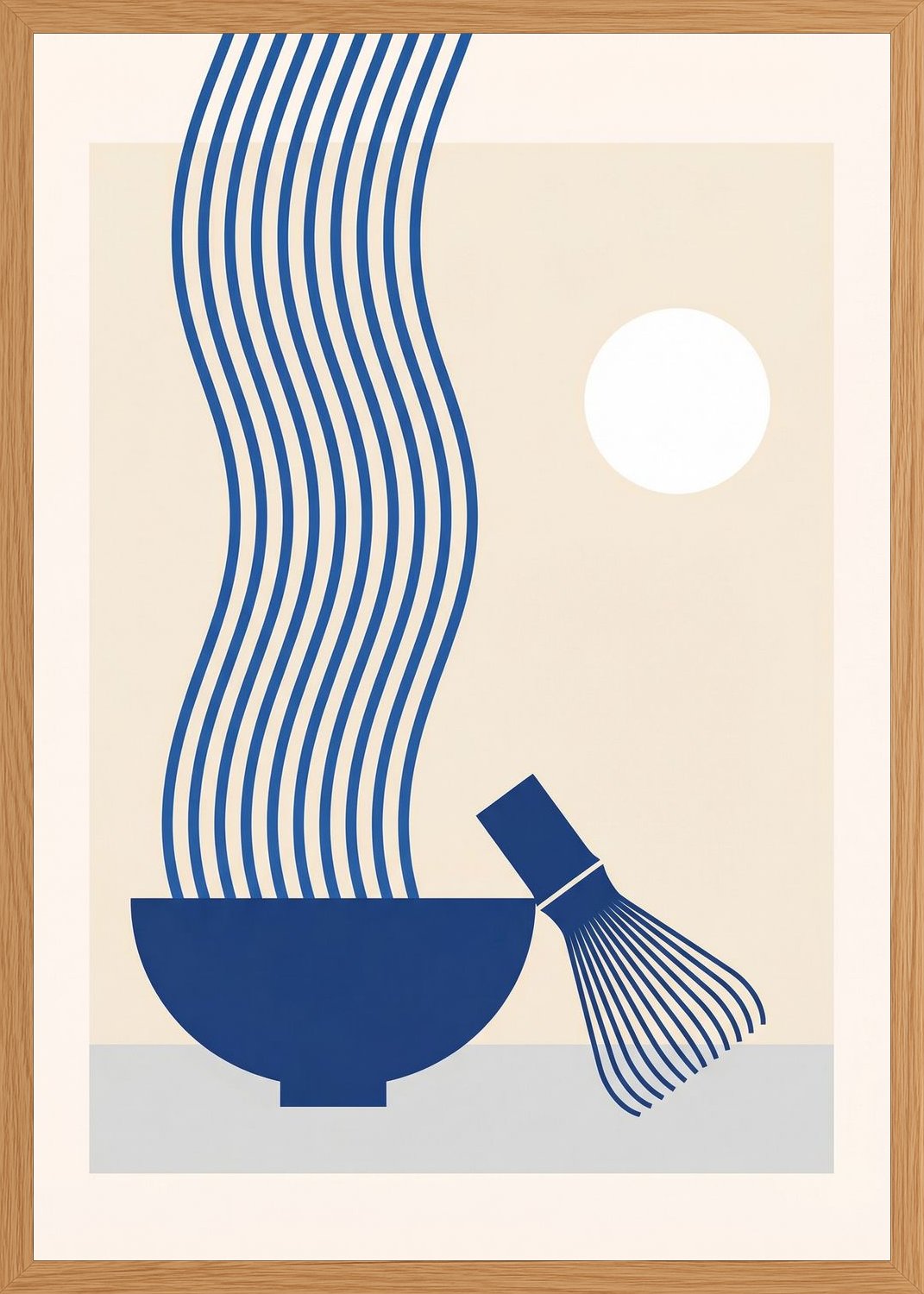 Poster in oak frame