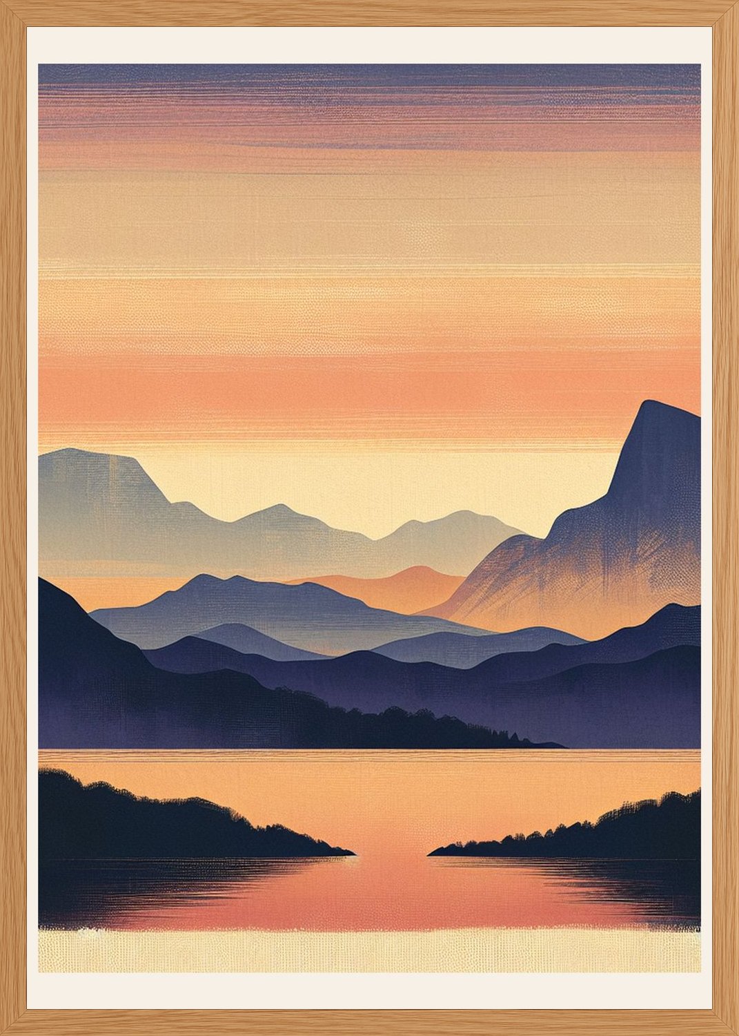 Poster in oak frame