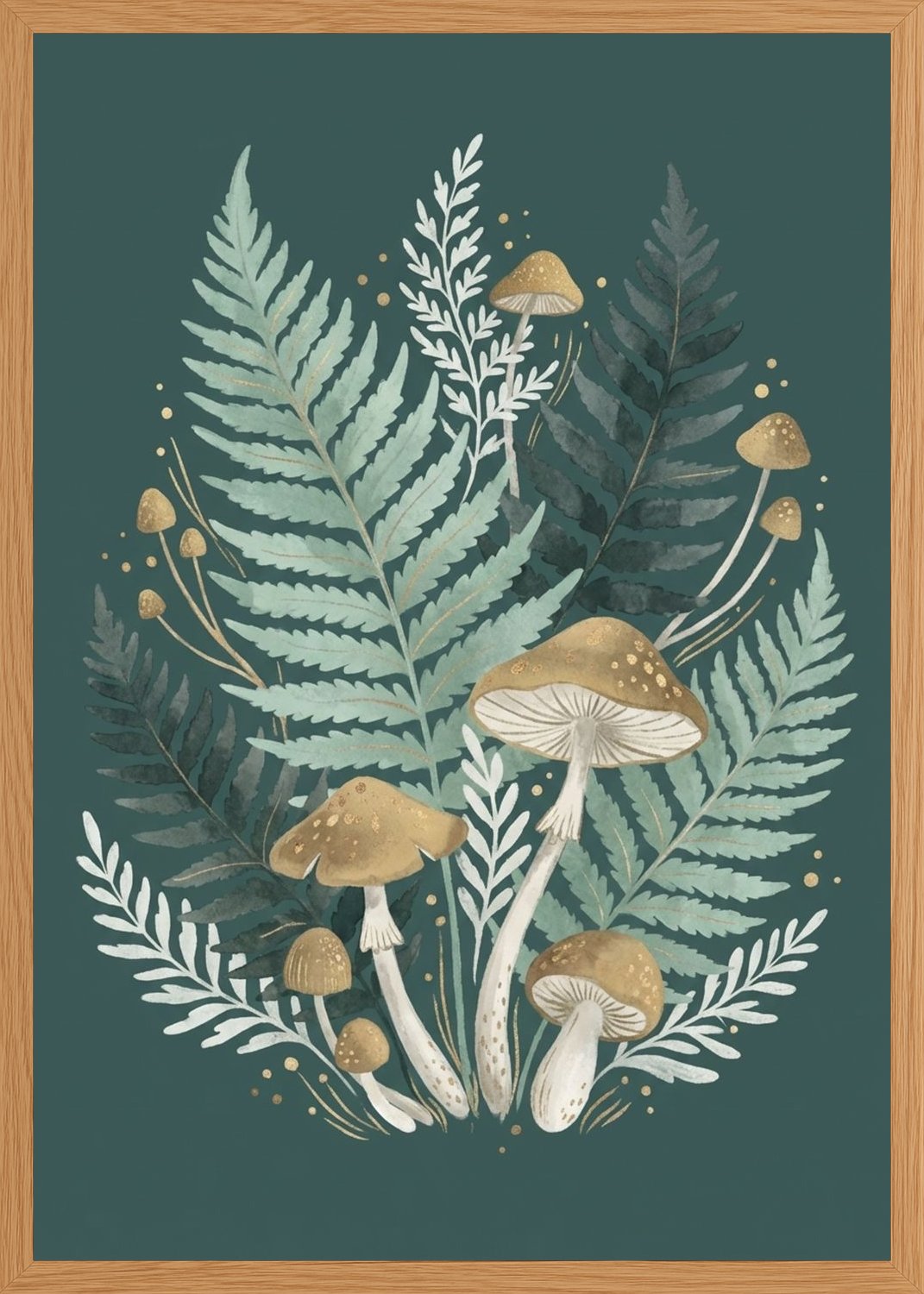 Poster in oak frame