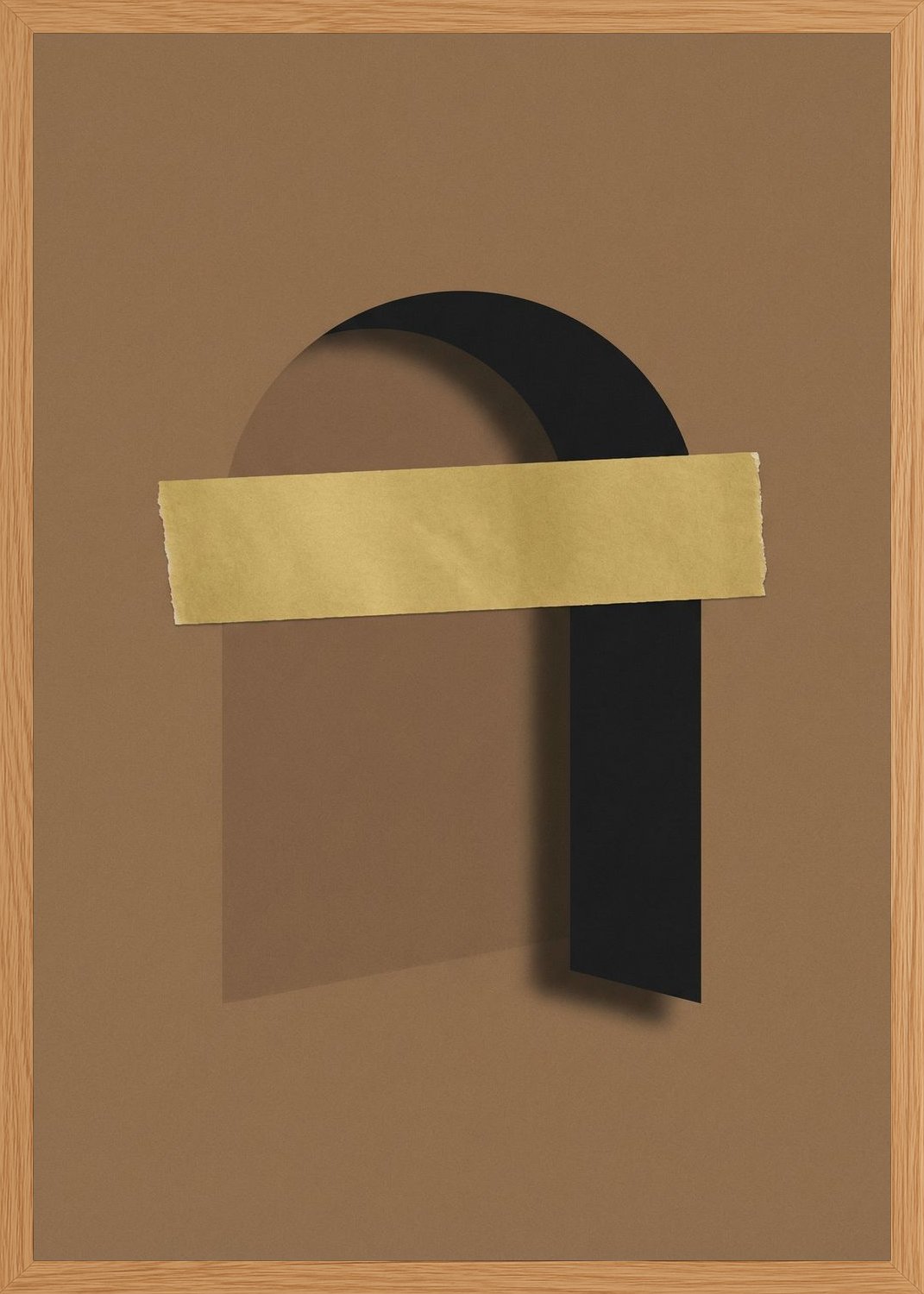 Poster in oak frame