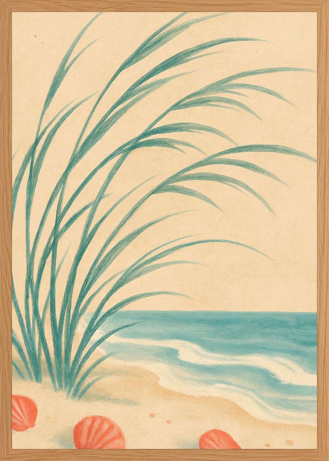 Poster in oak frame
