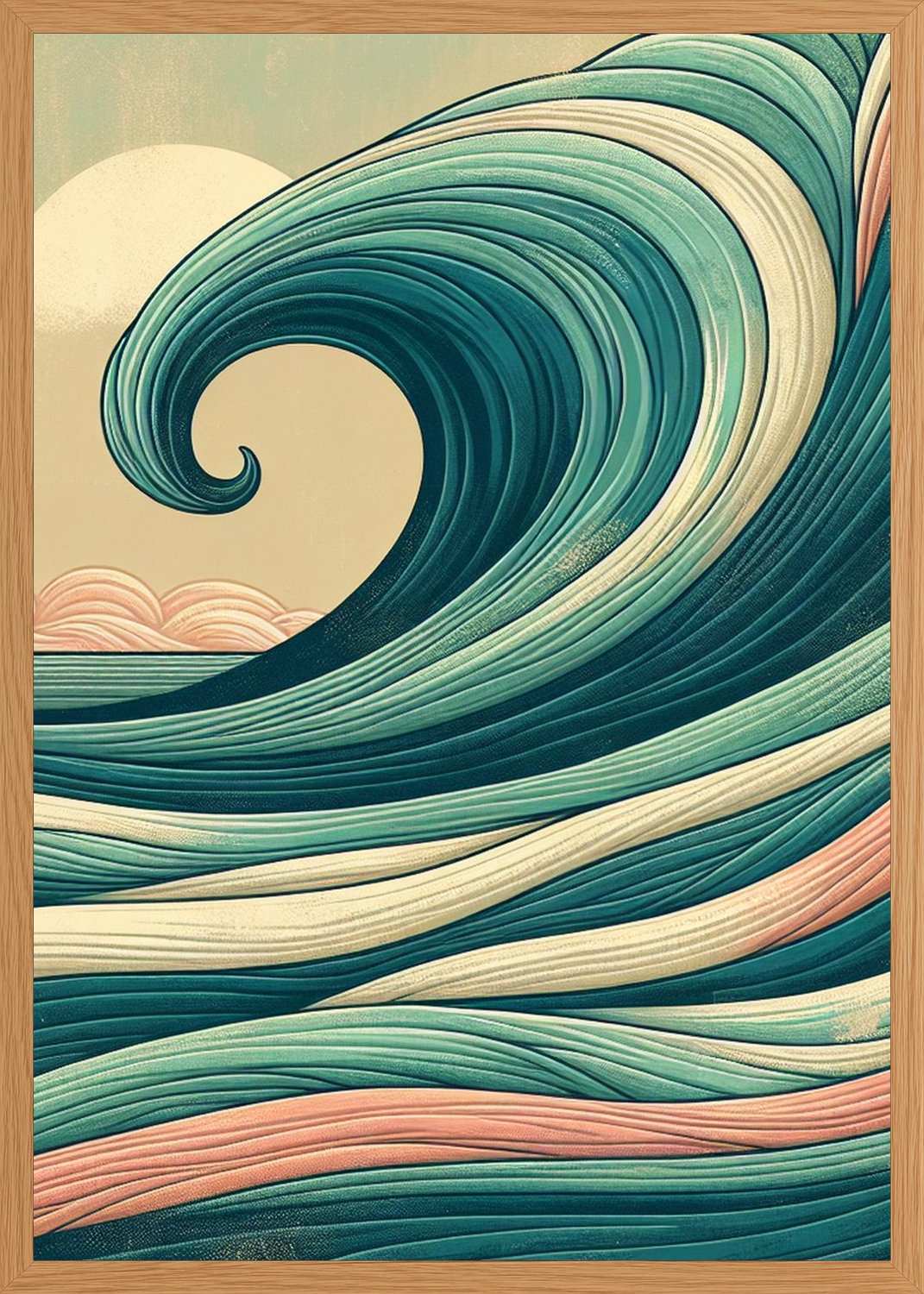 Poster in oak frame