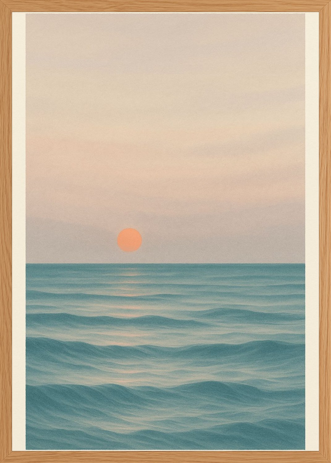 Poster in oak frame
