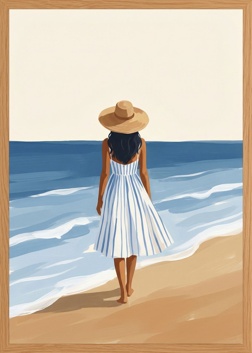 Poster in oak frame