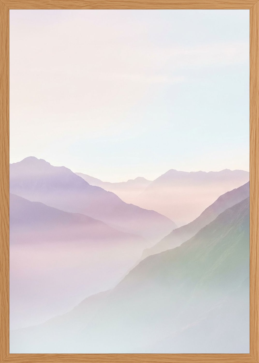 Poster in oak frame